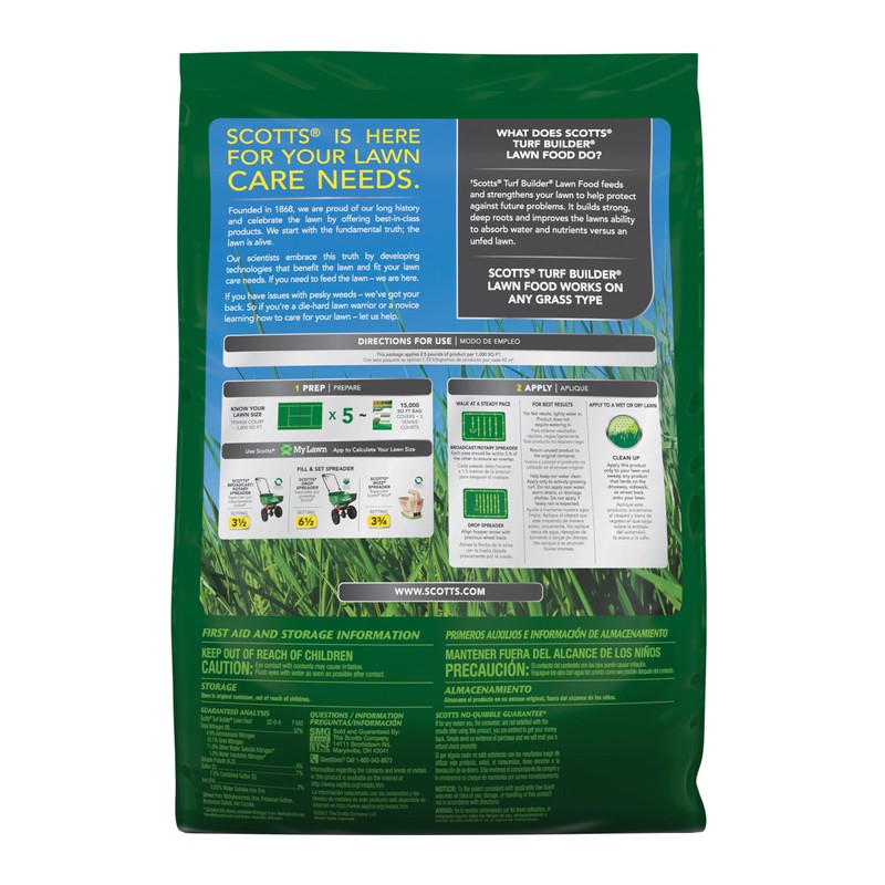 Scotts Turf Builder Lawn Food - Fertilizer for All Grass