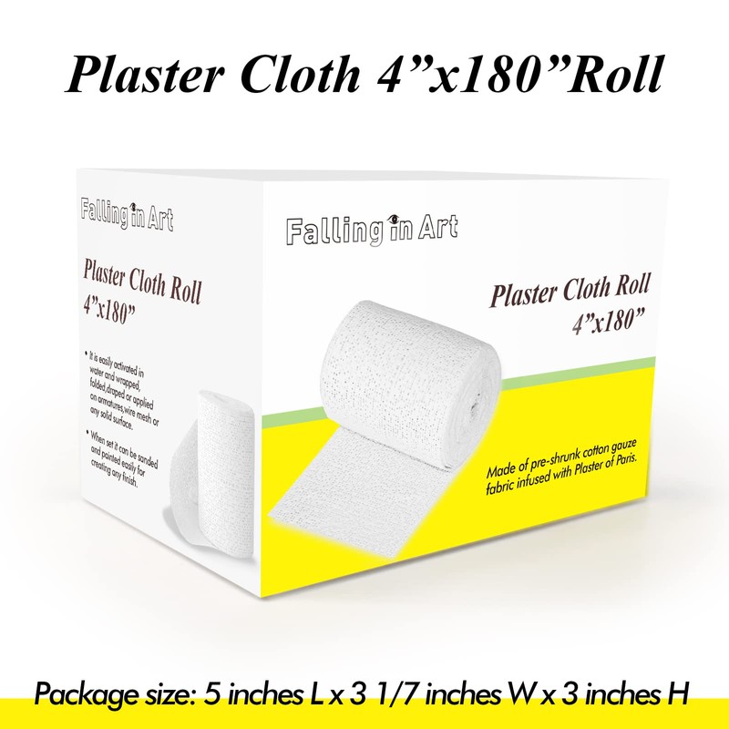 Falling in Art Plaster Cloth Rolls, 500gsm Plaster Strip, Plaster