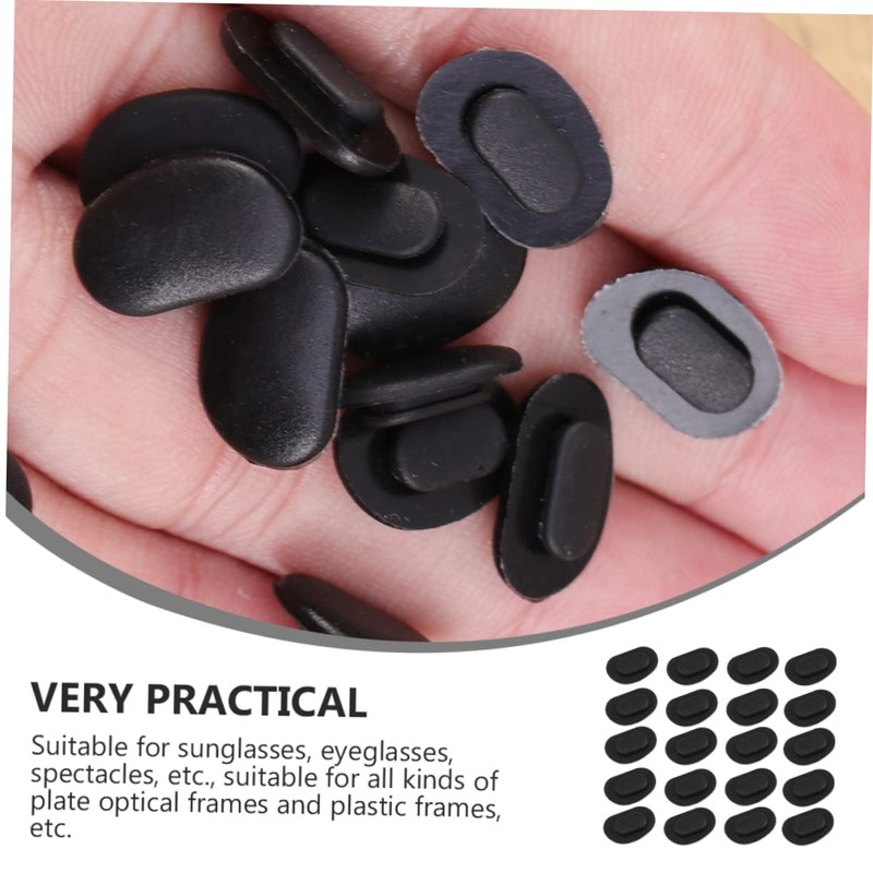 Mipcase 40pcs Eyeglass Nose Pads Repair Kit Soft Non Slip