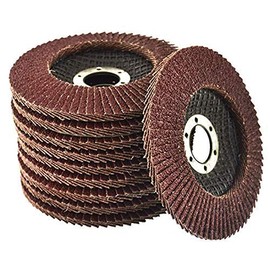 Pack of 10 Flap Grinding Disc 115mm 80 Grit Abrasive Sanding Flap Wheel for Angle Grinders by EETOOLS (80 Grit)