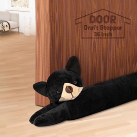 SWISSELITE 36 Inch Under Door Stopper, Decorative Door Noise Blocker, Weighted 3.2 Pounds Animal Air Draft Stopper Soundproof Energy Saver for Door & Window
