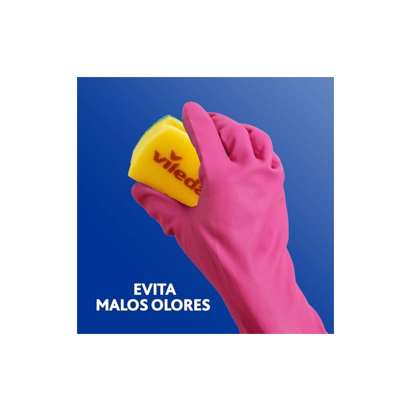 Vileda Guantes para Limpieza 3 Acción Ultra Resistentes S/M