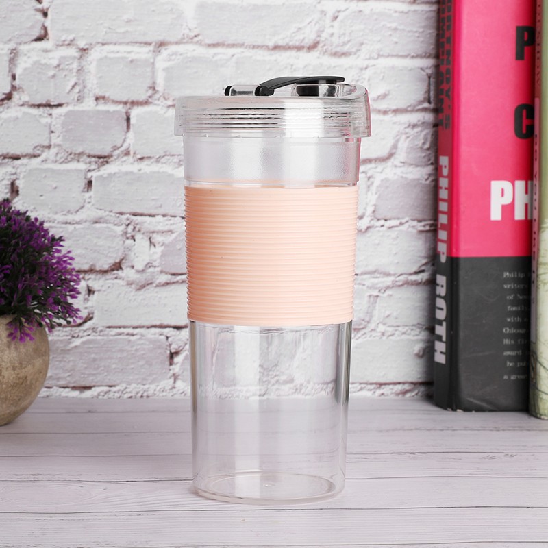 Portable Electric Fruit Juicing Cup Three Leaf Cutter Head Juicer
