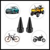 Hihaha 8pcs Black Car Spike Wheel Tyre Tire Valve Air