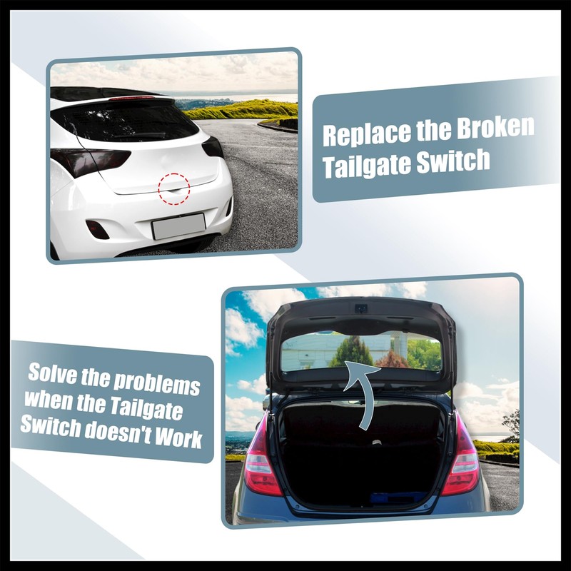 Hihaha 81260-A5000 Trunk Tailgate Handle Release Switch Rear Door Hatch