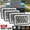 BRICOLOGHT 4Pcs 4X6" LED Headlights Hi/Lo DRL For Freightliner Classic