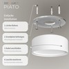 SSC-LUXon PIATO Ceiling Spotlight Large LED Ceiling Light White Flat