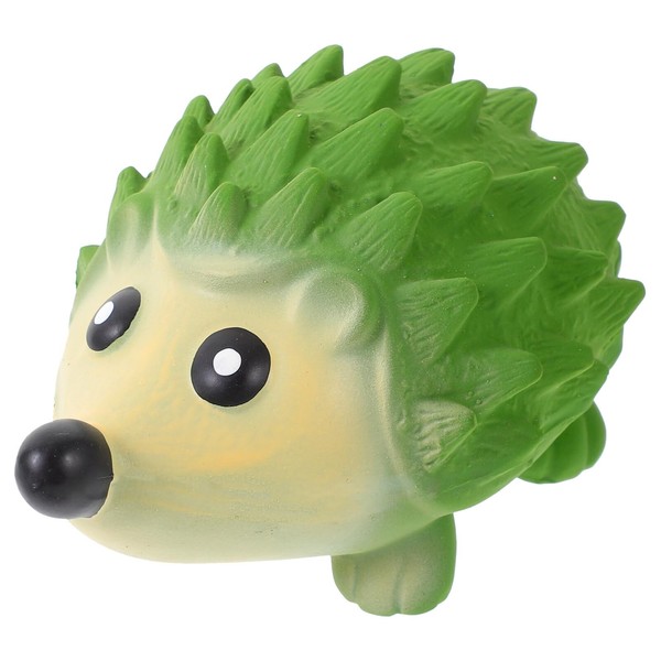 POPETPOP Hedgehog Squeaky Dog Toy, Soft Latex Chew Toy Cute