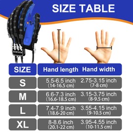 Rehabilitation Robot Glove for Stroke Hemiplegia Finger Hand Stroke Recovery Equipment for Left or Right Robotic Hand Trainer with Heating Massage Mirror Glove (Right Hand, S)