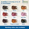 DowgClub Leather Dog Leash 6ft X ¾ Inch, Tan Braided
