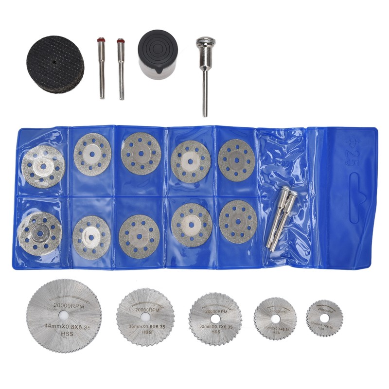 60Pcs Cutting Wheel Mini Wood Cutter Disc Saw Blade Tool