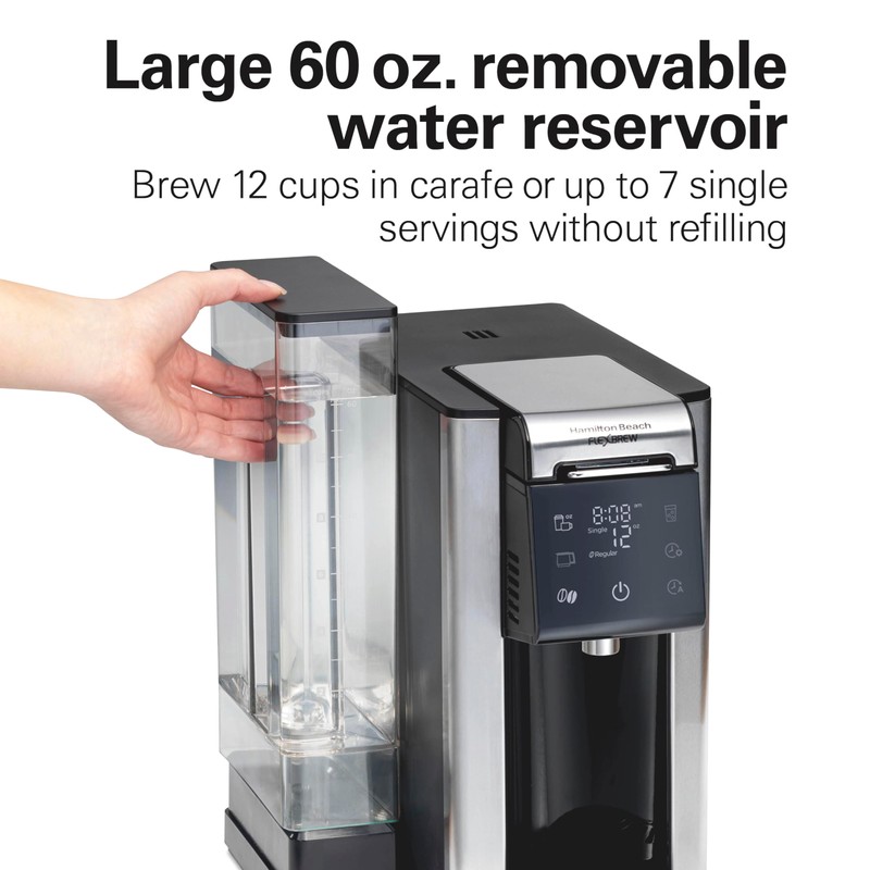 Hamilton Beach FlexBrew Advanced 5-in-1 Programmable 12 Cup Drip and