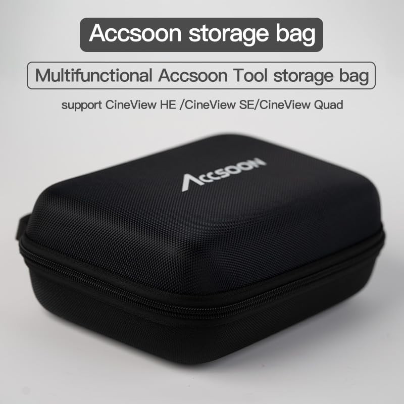 Accsoon CineView SE/HE/Quad Multifunctional Soft Storage Bag, Black, EVA Storage