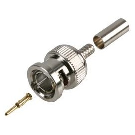 BNC Crimp Plug - BT3002 | RF COAXIAL, RF Coax, COAXIAL CONNECTORS, 1 X Qty - 43313