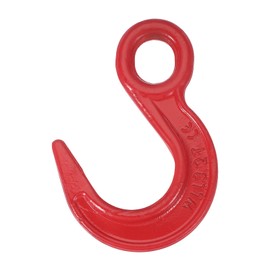 PATIKIL Lifting Hook, Large Opening Crane Hoist Hook Strong Load Bearing 7055 lbs Alloy Steel Chain Hook for Construction Engineering Factory Lifting, 3.2 Ton