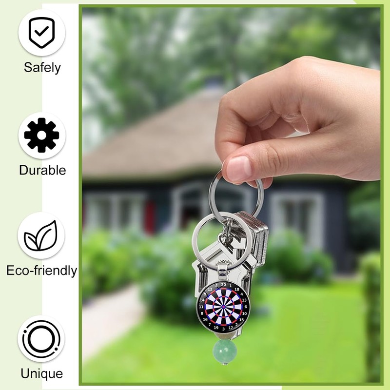 2 Pack Dart Keychains, Dart Gift for Men, Dart Decoration,