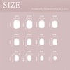 Sethexy Minimal Line False Nails Press On Nails Short Square