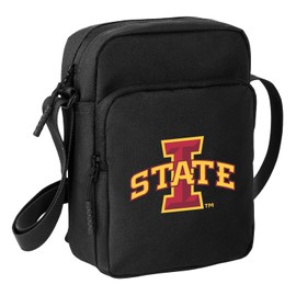 Iowa State Travel Bag Iowa State University Crossbody Sling Pack for Sports Workout Running Small Unisex Waist Pack (Iowa State on Black)