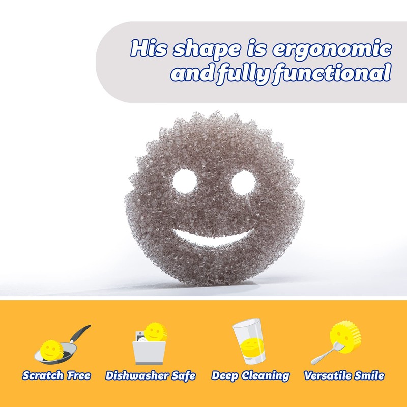 Scrub Daddy Style Sponge, Cleaning Sponges for Washing Up, Dish