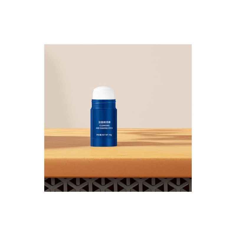 UKCOCO Crema de Afeitar en Barra para Barba, Suavizante y