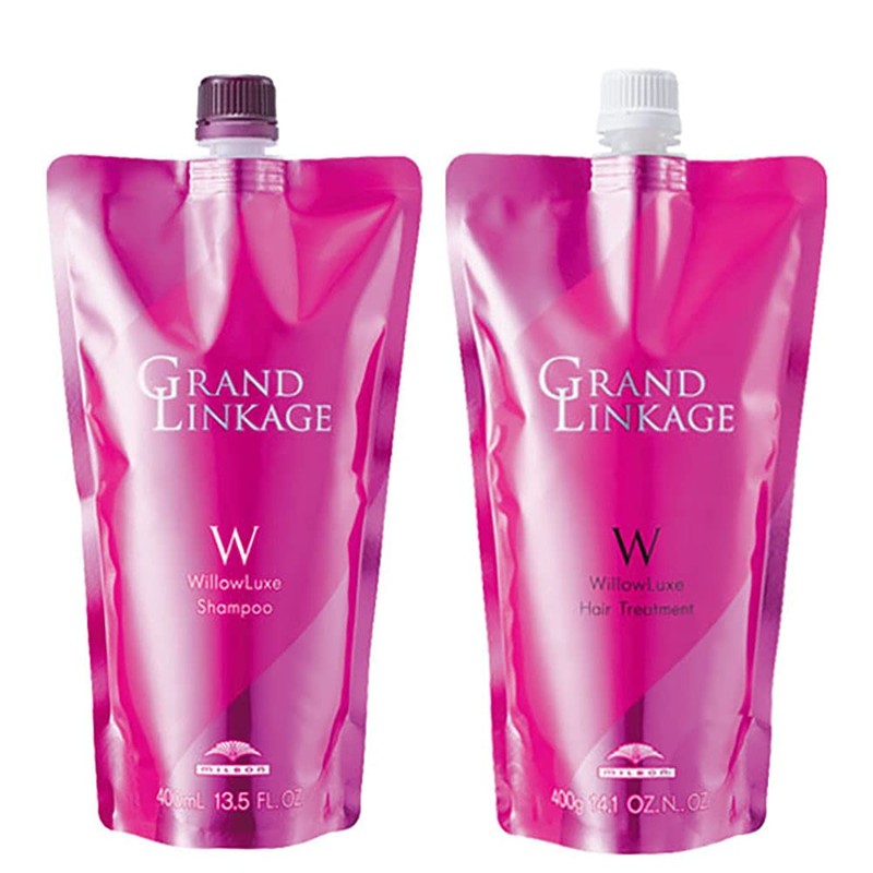 Milbon Grand Linkage Willow Luxe Shampoo 400mL + Treatment 400g