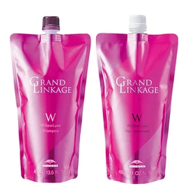 Milbon Grand Linkage Willow Luxe Shampoo 400mL + Treatment 400g Refill Set