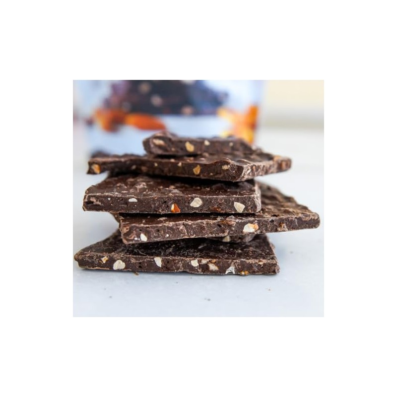 Trader Joe's Dark Chocolate Bark with Almond, Pretzel & Sea