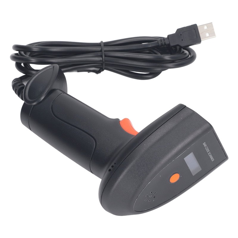 QR Code Scanner Barcode Reader ABS Handheld Scanning Tool for