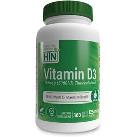 [Japanese Vitamin Supplements] Health Thru Nutrition Vitamin D35000 Iu, No Gmo, 360 Mini Soft gel, soy-free, Usp grade natural vitamin D