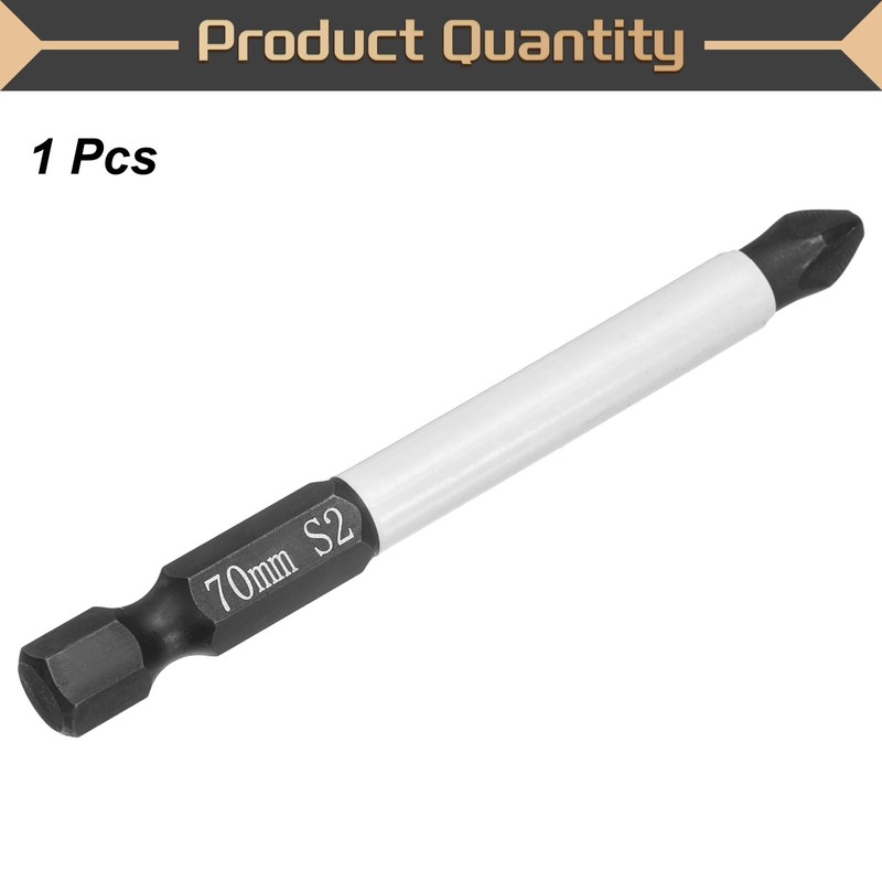 sourcing map #2 Anti Slip Phillips Screwdriver Bit PH2 1/4"