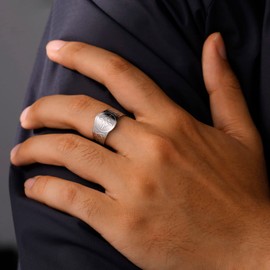 LIKGREAT Witch Knot Ring Adjustable Celtic Knot Band Rings for Men Women Witchcraft Wiccan Jewelry for Women (2type-silver)