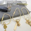 CMVFYL 3PCS Brass Screw Lock Keychain-Simple Style Heavy Duty Car