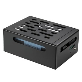 Geekworm X306-C1 Metal Case Compatible with Raspberry Pi Zero 2W and X306 V1.3 / V1.5 UPS (Not Support V1.1)