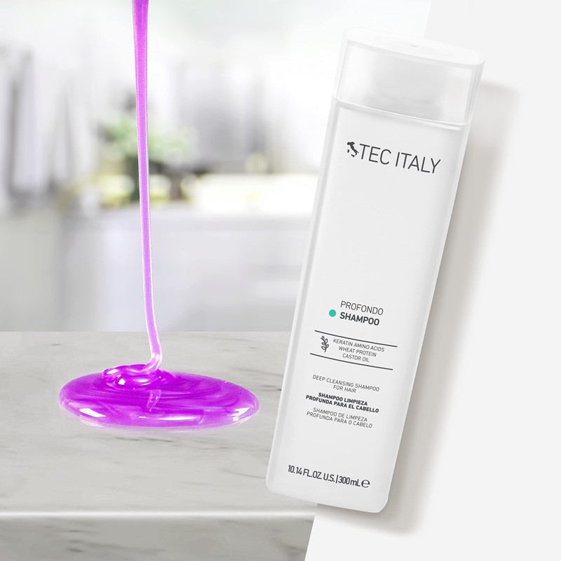 Tec Italy - Shampoo Profondo 300ml Limpieza Profunda, PH Neutro