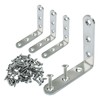 Waziaqoc 4PCS 3.1 x 3.1 Inch L Bracket, 80 x