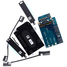 Deal4GO SATA Interposer Board D3P25 LS-J106P to NVMe M.2 SSD Hard Drive SSD-3 and SSD-4 w/ 2.5" HDD Bracket R24Y6 for Dell Alienware Area-51m R2