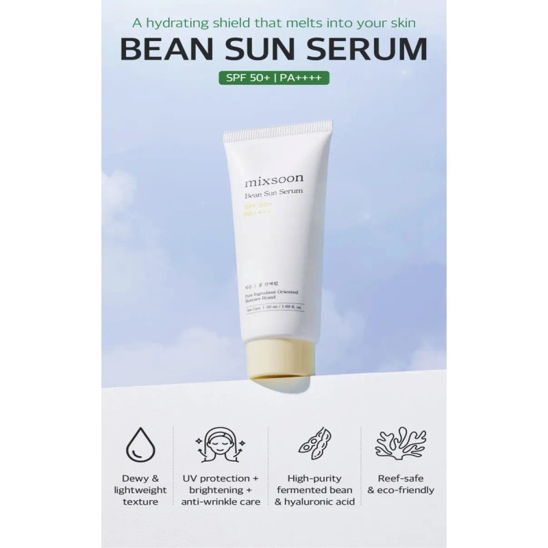 Mixsoon Bean Sun Sérum Rostro Spf50+ Pa++++ Original