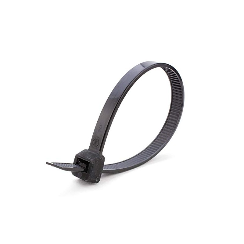 10 x Black Long Cable Ties 450mm x 7.6mm Wide