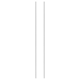 GR5 Titanium Round Rods 10in Length,4mm Dia for Diy Projects 2 Pack