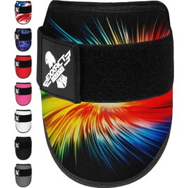 Exxact Sports Plain Baseball Elbow Guard Youth & Adult, Batters Softball Elbow Guard Baseball with Adjustable Straps - (Tie Dye, Youth)