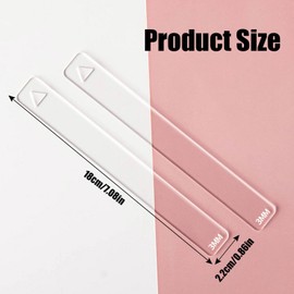 Clay Thickness Ruler,2PCS 2/3/4/5/6mm Acrylic Polymer Clay Rolling Depth Guide,Clay Roller Guides Polymer Clay Thickness Guides Sticks Pottery Tools for Clay DIY Crafts (Clear 3mm)