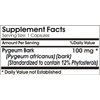 Pygeum Bark Standardized Extract 100mg 12% Phytosterols ~ 200 Capsules