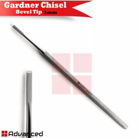 Medentra Dental Gardner Chisel Implant Bone Shave Scraper Remover 3mm Bevel Tip