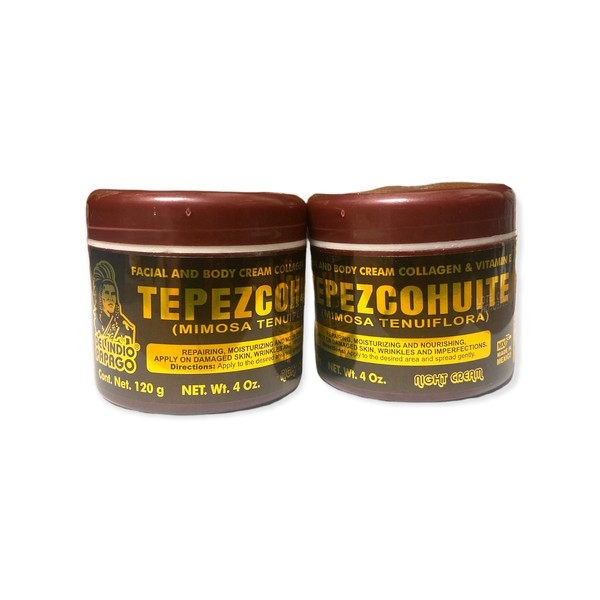 DEL INDIO PAPAGO Tepezcohuite Facial&Body Cream Collagen & Vitamin E 2 for 21.99