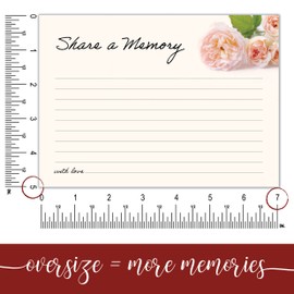 MPC Brands Share A Memory Cards Oversize 5 x 7 Celebration of Life Birthday Funeral Memorial