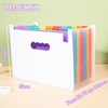 LIMEQKI Document Folder A4 13 Compartments Document Bag A4 with