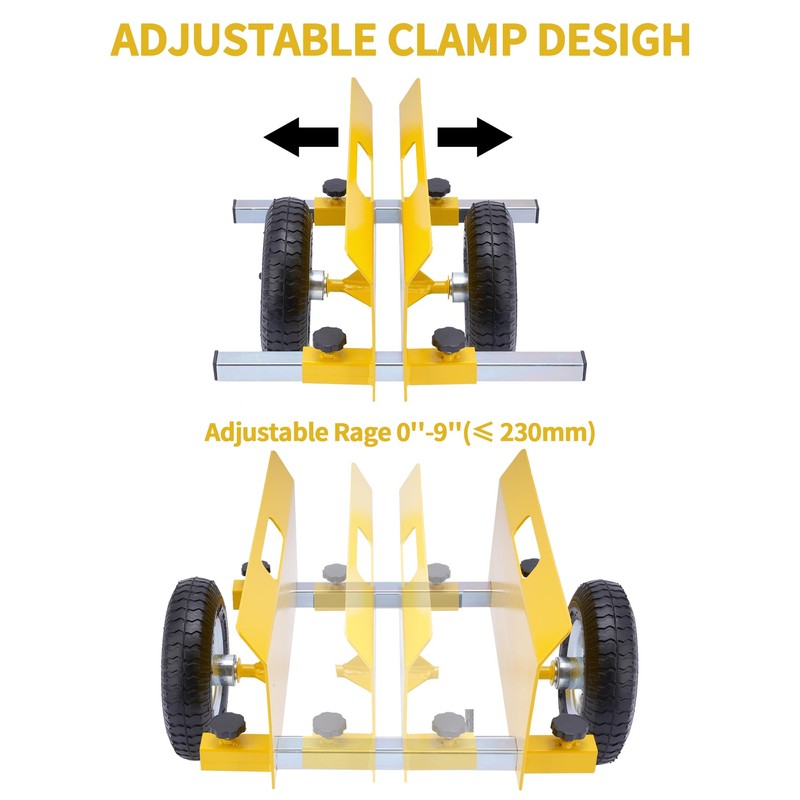 AIWFL Panel Dolly Heavy Duty Door Cart 660LBS Capacity Adjustable