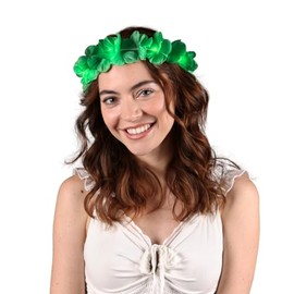FlashingBlinkyLights Set of 12 Green LED Value Flower Crown Headbands
