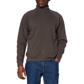 Fruit of the Loom Men's Zip front Premium Sweater, Light Graphite, Large
