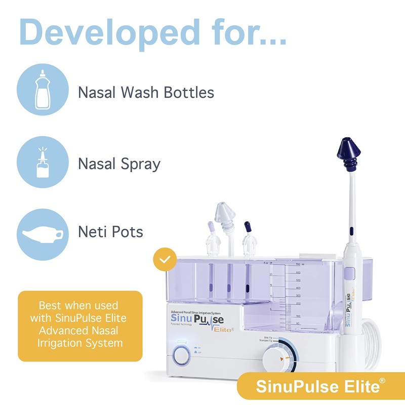 SinuAir Saline Packets for Sinus Rinse - Premixed Salt Solution